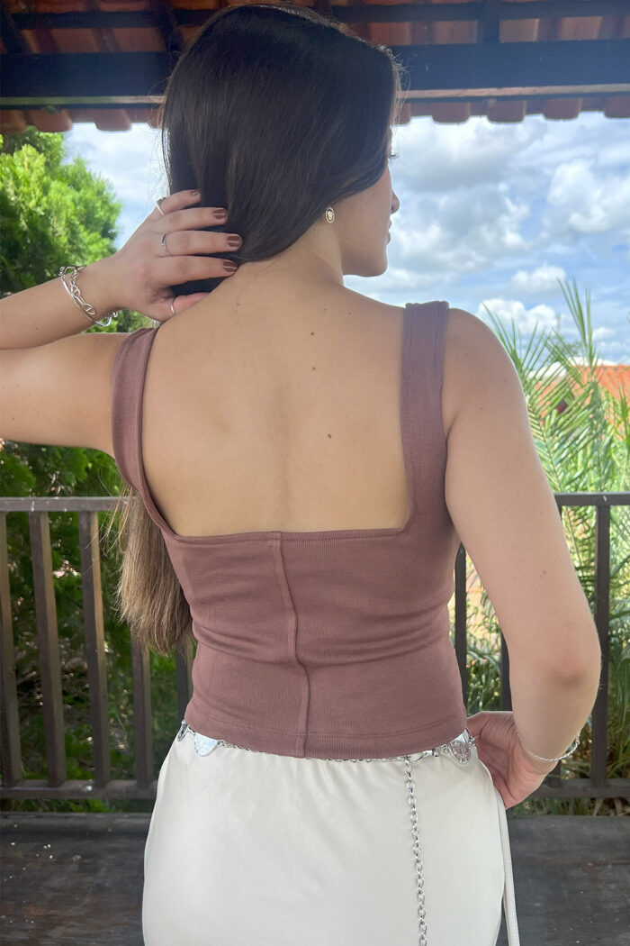 Blusa cropped corrente - Imagem 2