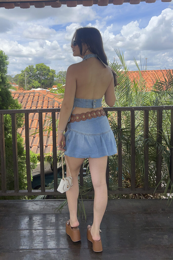 Saia balonê jeans - Imagem 3