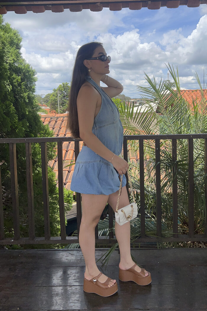 Saia balonê jeans - Imagem 2