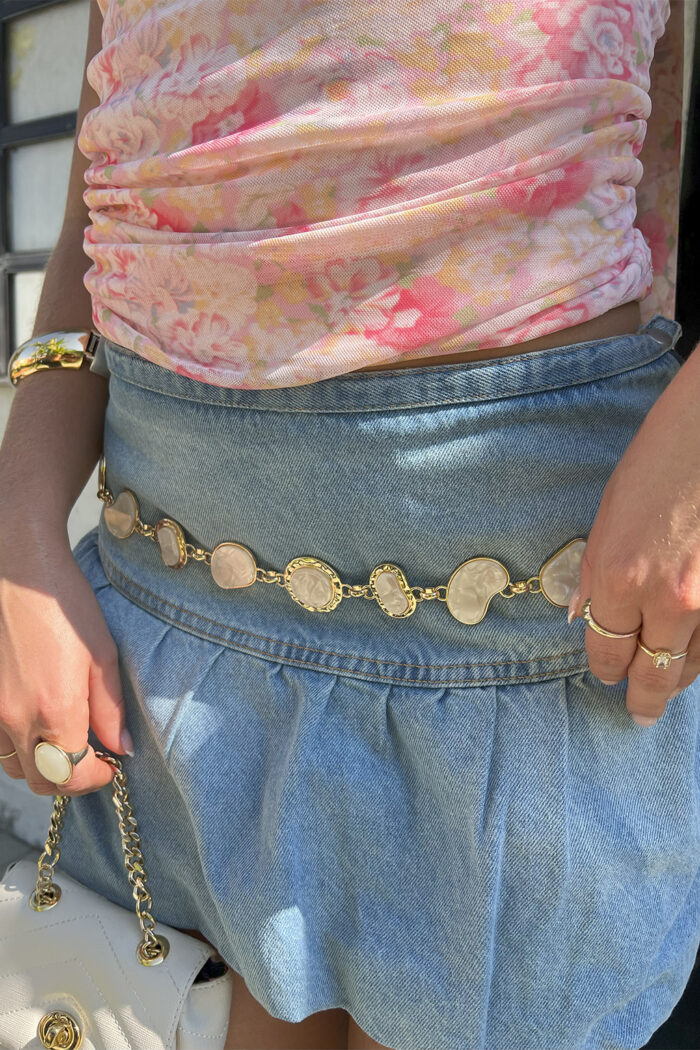 Saia balonê jeans - Imagem 4